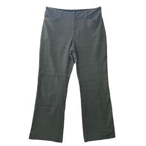 Tangents Women's Gray Plaid Hi-Rise Bootcut 30" Inseam Pants Stretch Size 13/14